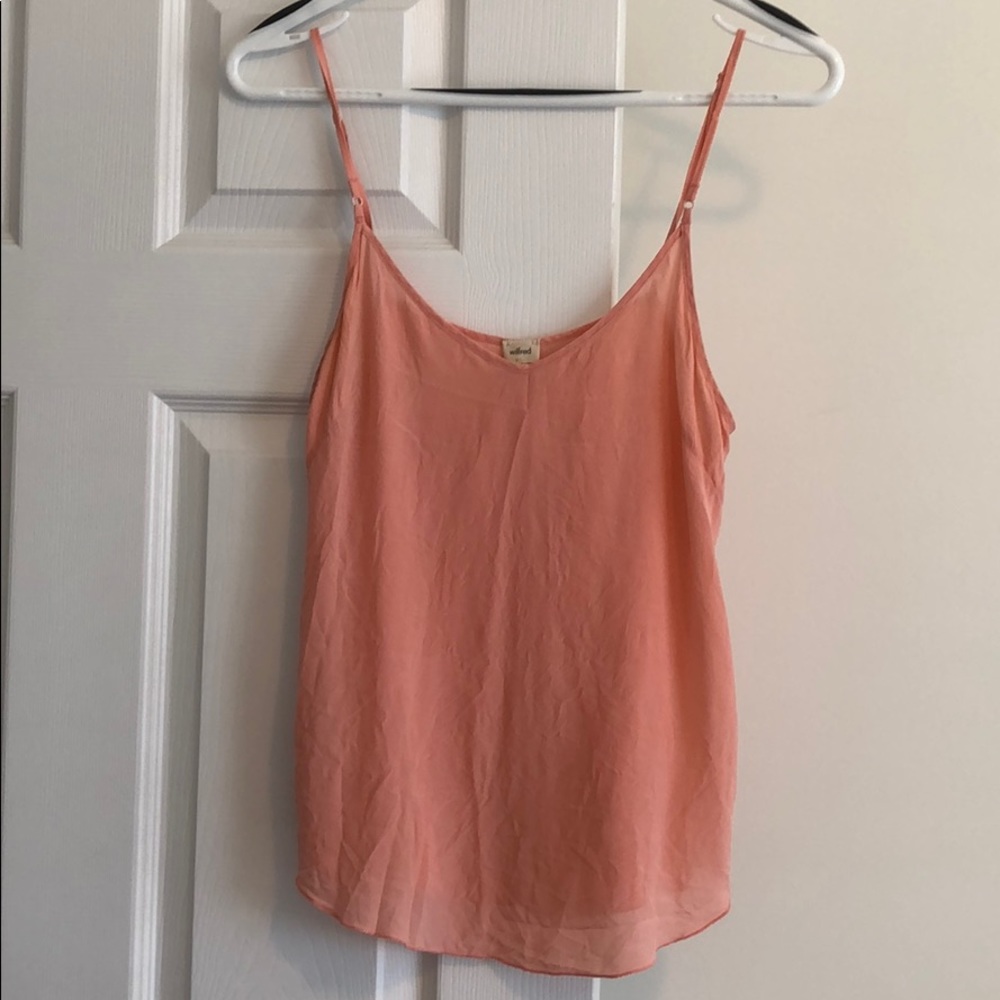 Pink Silk Wilfred Tank Top